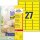AVERY Zweckform Etiketten L6004-25 gelb 63,5 x 29,6 mm, 25 Blatt