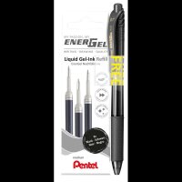 AKTION: Pentel EnerGel Gelschreiberminen schwarz 0,35 mm...