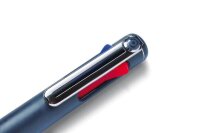 Pentel 4-Farben-Kugelschreiber iZee 4C dunkelblau, Schreibfarbe: schwarz, rot, blau, grün, 1 St.