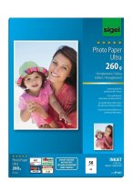 SIGEL Fotopapier IP641 DIN A4 hochglänzend 260 g/qm...