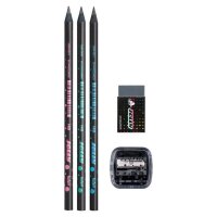 JOLLY Next Graphit Bleistift-Set HB schwarz, 1 Set