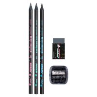JOLLY Next Graphit Bleistift-Set HB schwarz, 1 Set