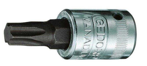 GEDORE 1/4 Zoll Innen-TX Steckschlüsseleinsatz Größe: T 9 Länge: 37,0 mm
