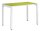 PAPERFLOW easyDesk Schreibtisch grün rechteckig, 4-Fuß-Gestell weiß 114,0 x 60,0 cm