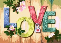 PRACHT® Creatives Diamond Painting LOVE mehrfarbig