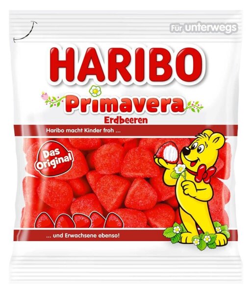 HARIBO Primavera Erdbeeren  100,0 g, 1 Pack