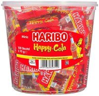 HARIBO Happy Cola Minibeutel Fruchtgummi 10 g, 100 St.