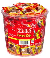 HARIBO Happy Cola Minibeutel Fruchtgummi 10 g, 100 St.