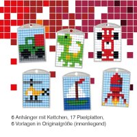 PRACHT® Creatives Diamond Painting Schlüsselanhänger mehrfarbig 6 St.