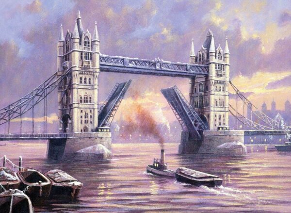 PRACHT® Creatives Malen-nach-Zahlen Tower Bridge mehrfarbig