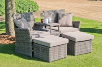 Garden Pleasure Loungegruppe Calgary, grau Kunststoff,...