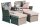 Garden Pleasure Loungegruppe Calgary, grau Kunststoff, Metall, 9-teilig