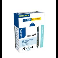 15 + 5 GRATIS: PILOT 400 Permanentmarker schwarz 1,0 -...