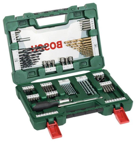 BOSCH Bohrer- und Bit-Set V-Line, 91-teilig