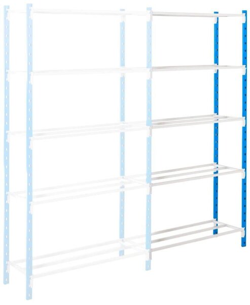 Manorga Anbau-Schwerlastregal ZA21505NS lichtgrau 100,0 x 50,0 x 200,0 cm