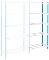 Manorga Anbau-Schwerlastregal ZA21505NS lichtgrau 100,0 x 50,0 x 200,0 cm
