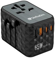 verbatim UTA-05 GaN-Ladeadapter schwarz, 65 W