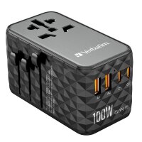 verbatim UTA-06 GaN-Ladeadapter schwarz, 100 W