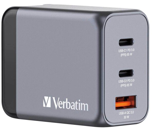 verbatim GNC-65 Ladeadapter grau, 65 W