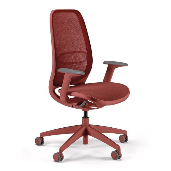 sedus Bürostuhl se:air, Ai-821/005 Stoff rot, Gestell rot