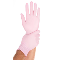 HYGOSTAR unisex Einmalhandschuhe SAFE LIGHT pink Größe M, 100 St.