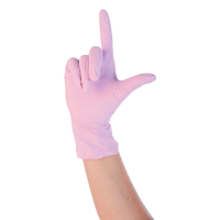 HYGOSTAR unisex Einmalhandschuhe SAFE LIGHT pink Größe M, 100 St.