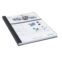 LEITZ Buchbindemappen schwarz Softcover für 71 - 105 Blatt DIN A4, 10 St.