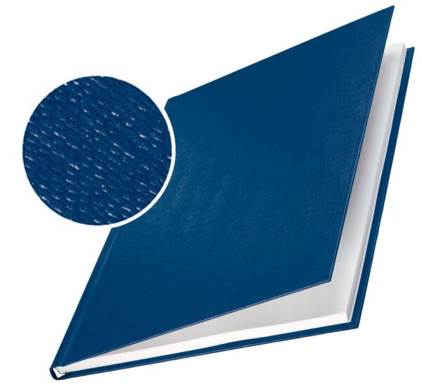 LEITZ Buchbindemappen blau Hardcover für 36 - 70 Blatt DIN A4, 10 St.