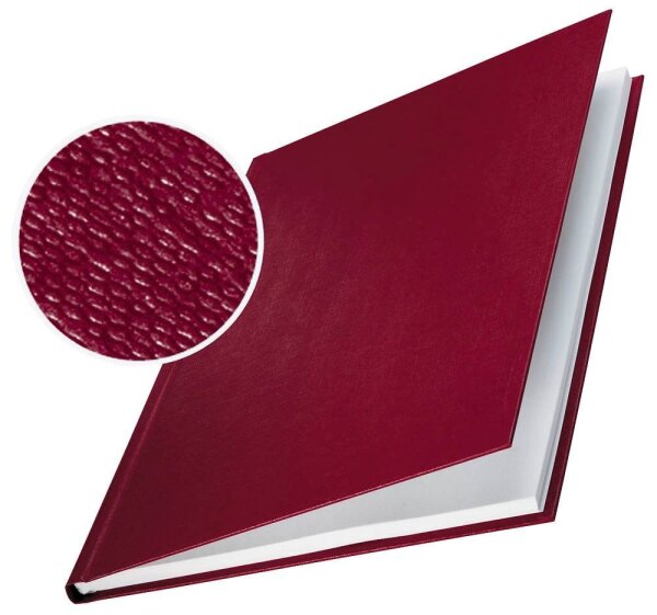 LEITZ Buchbindemappen rot Hardcover für 36 - 70 Blatt DIN A4, 10 St.