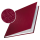 LEITZ Buchbindemappen rot Hardcover für 36 - 70 Blatt DIN A4, 10 St.