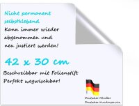 LMG selbstklebende Whiteboardfolie blanko 42,0 x 30,0 cm,...
