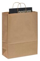 VP Papier-Tragetaschen Toptwist braun 32,0 x 42,0 cm, 50 St.