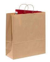 VP Papier-Tragetaschen Toptwist braun 40,0 x 45,0 cm, 50 St.