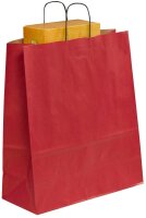 VP Papier-Tragetaschen Toptwist rot 40,0 x 45,0 cm, 50 St.