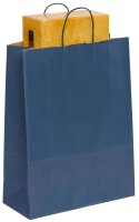 VP Papier-Tragetaschen Toptwist blau 32,0 x 42,0 cm, 50 St.