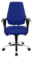 Topstar Bürostuhl Body Balance S30, SI99T26 Stoff blau, Gestell alu