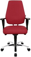 Topstar Bürostuhl Body Balance S30, SI99T21 Stoff rot, Gestell alu