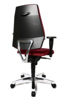 Topstar Bürostuhl Body Balance S30, SI99T21 Stoff rot, Gestell alu