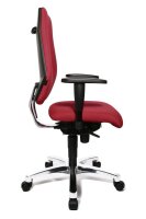 Topstar Bürostuhl Body Balance S30, SI99T21 Stoff rot, Gestell alu