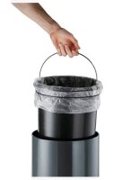 DURABLE Slow Motion Mülleimer 12,0 l edelstahl, 1 St.