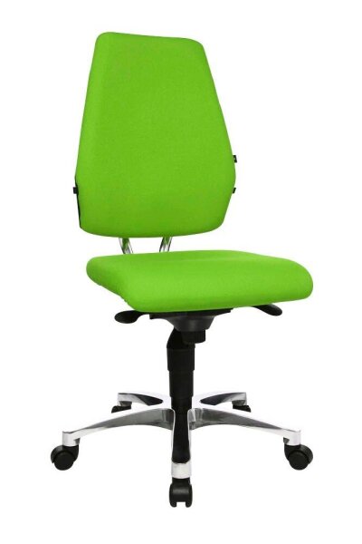 Topstar Bürostuhl Body Balance S30, SI99T35 Stoff grün, Gestell alu