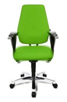 Topstar Bürostuhl Body Balance S30, SI99T35 Stoff grün, Gestell alu