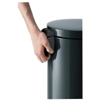 DURABLE Slow Motion Mülleimer 20,0 l edelstahl, 1 St.