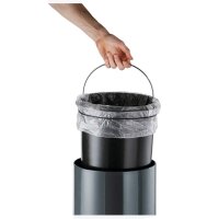 DURABLE Slow Motion Mülleimer 20,0 l edelstahl, 1 St.