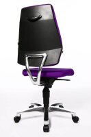 Topstar Bürostuhl Body Balance S30, SI99T33 Stoff lila, Gestell alu