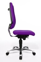 Topstar Bürostuhl Body Balance S30, SI99T33 Stoff lila, Gestell alu