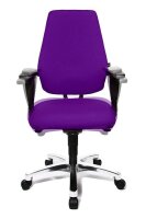 Topstar Bürostuhl Body Balance S30, SI99T33 Stoff lila, Gestell alu