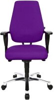 Topstar Bürostuhl Body Balance S30, SI99T33 Stoff lila, Gestell alu