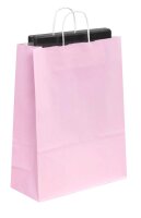 VP Papier-Tragetaschen Toptwist pink 32,0 x 42,0 cm, 50 St.