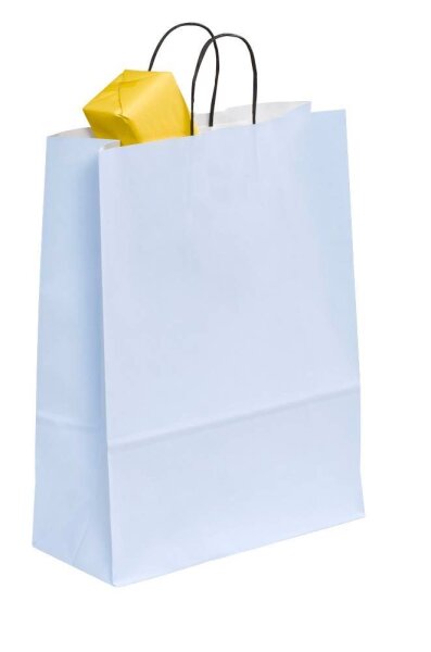 VP Papier-Tragetaschen Toptwist hellblau 32,0 x 42,0 cm, 50 St.